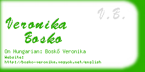 veronika bosko business card